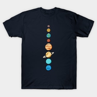 Cartoon Planets of the Solar System T-Shirt